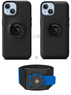 Zestaw do biegania: etui na telefon iPhone 14 oraz opaska sportowa Quad Lock
