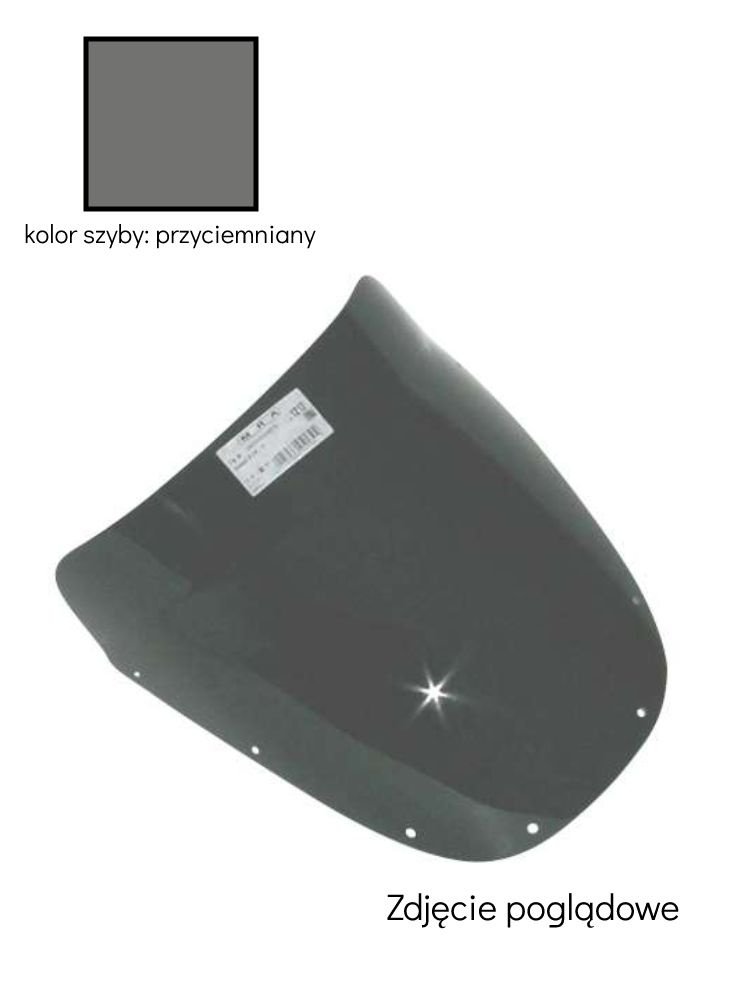 Szyba motocyklowa MRA Touring "T" Kawasaki ZX 9 R (-97) przyciemniana