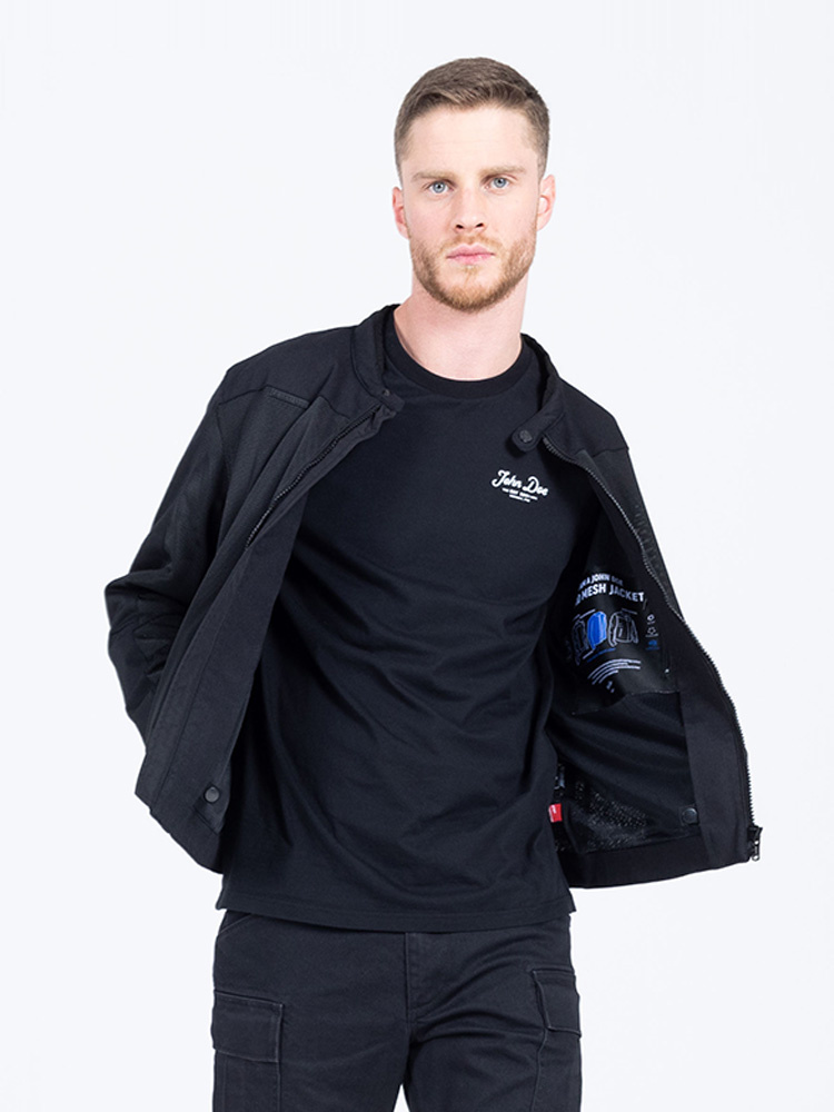 Kurtka motocyklowa tekstylna John Doe Aero Mesh czarna