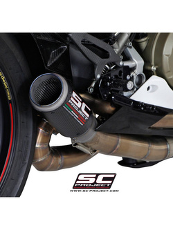 Kompletny układ wydechowy SC Project (siatka tytanowa na wylocie tłumika) do Ducati PANIGALE 1199 / S / R [12-16]