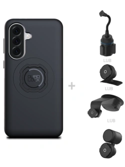 Zestaw do samochodu: etui MAG na telefon Samsung Galaxy A37 (magnetyczne) oraz mocowanie Quad Lock