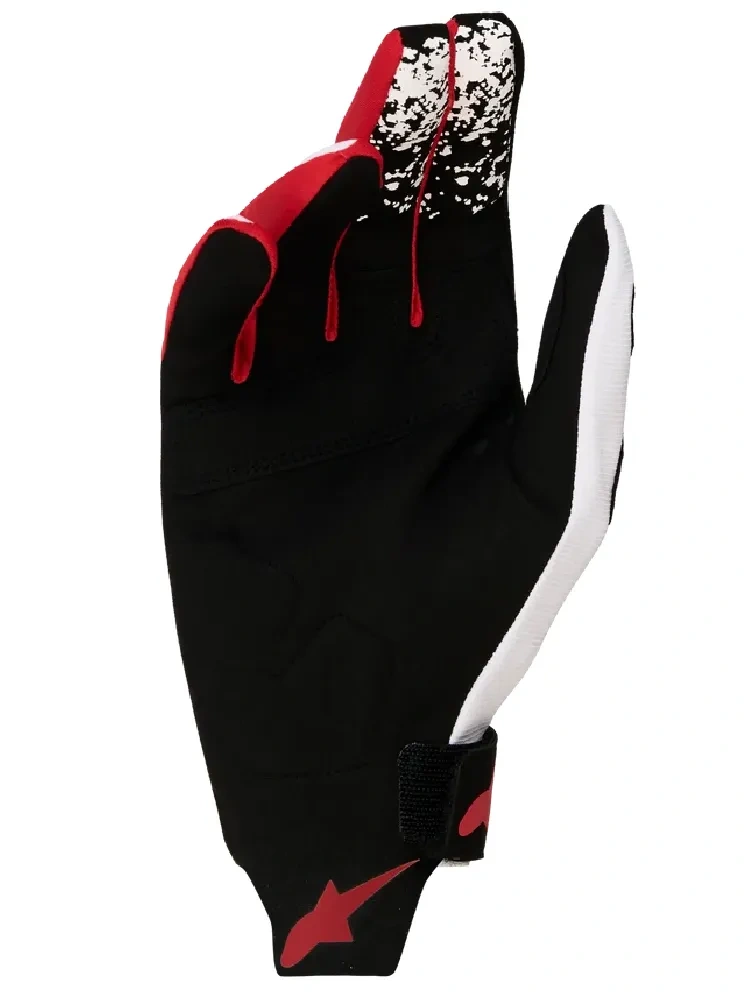 Rękawice cross Alpinestars MX Techstar czarno-biało-czerwone