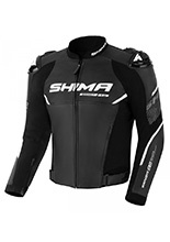 Kurtka motocyklowa skórzana Shima Bandit 2.0 czarno-biała