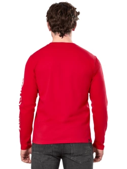 Koszulka z długim rękawem Alpinestars Committed Csf Tee czerwona