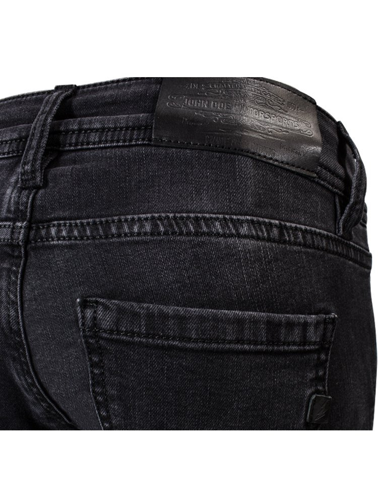 Spodnie motocyklowe jeansowe John Doe High Waist Betty czarne