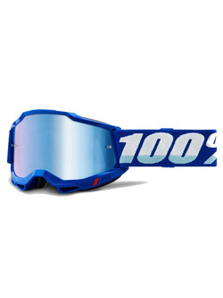 Gogle motocyklowe z szybą lustrzaną 100% Accuri 2 niebieskie