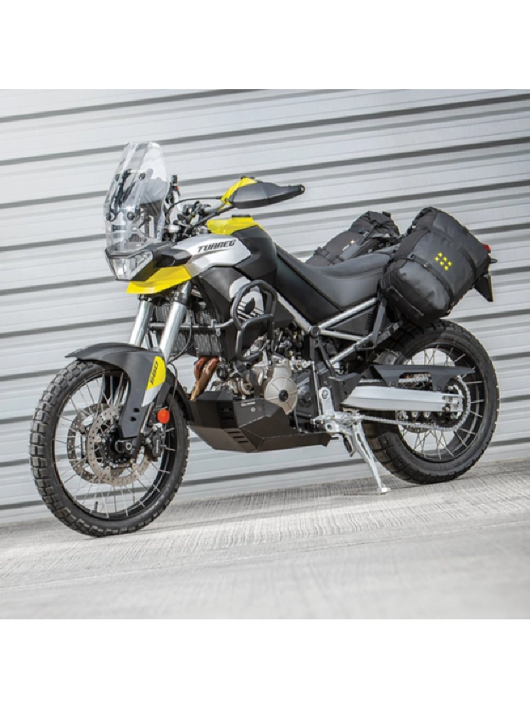Mocowanie toreb w miejscu tylnych podnóżków Kriega Os-Footrest Eliminator Aprilia Tuareg 660