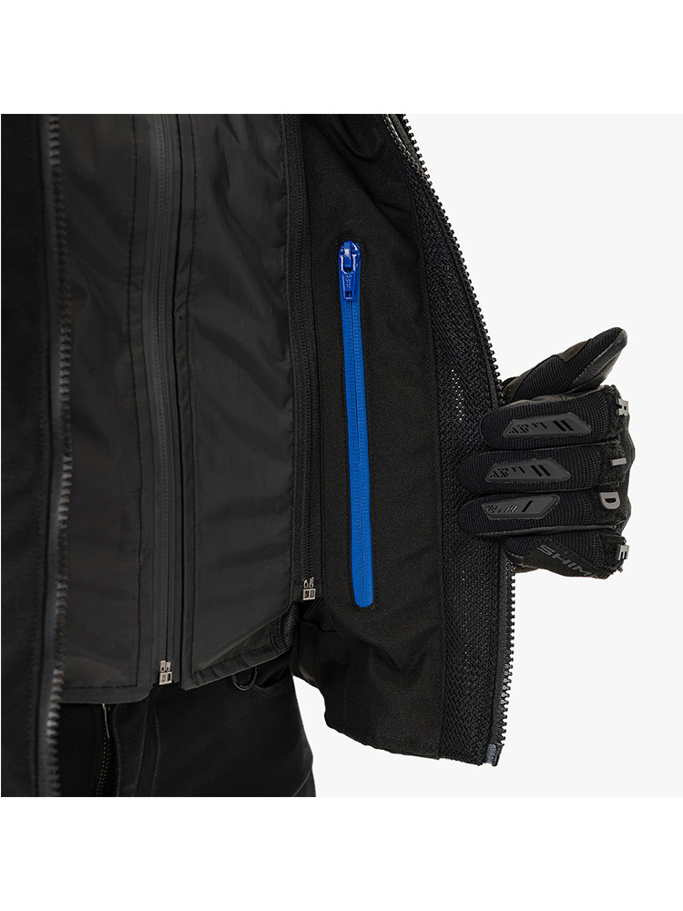Kurtka motocyklowa damska tekstylna Shima Rush 2.0 czarno-fluo