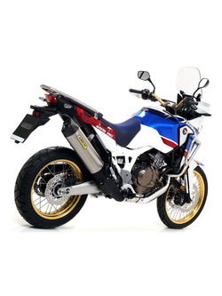 Tłumik Arrow Honda CRF1000L Africa Twin Adventure Sports [18-19], CRF1000L Africa Twin [16-19] [Maxi Race-Tech, Tytan + carbon]