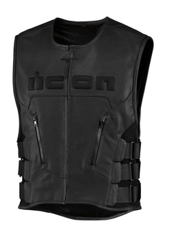 Kamizelka skórzana Icon Regulator D3O Vest