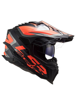 Kask integralny LS2 MX701 Explorer HPFC Alter czarno-pomarańczowy