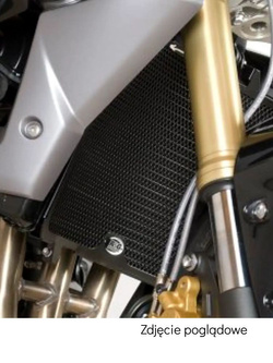 Osłona chłodnicy R&G aluminiowa do Triumph Street Triple (13-) szara