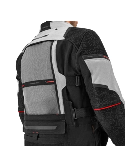 Kurtka motocyklowa tekstylna Shima Tracker jasnoszara