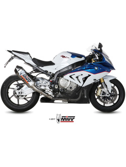 Pełny układ wydechowy (Speed Edge) MIVV do BMW S1000 RR (15-16) srebrny
