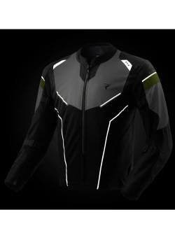 Kurtka motocyklowa tekstylna Rebelhorn Hiflow V czarno-szaro-żółta