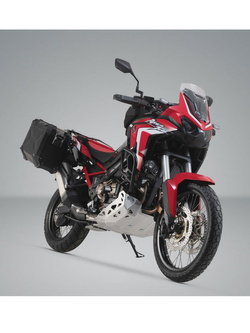 Zestaw: kufry boczne + stelaże PRO TRAX ADV SW-MOTECH 45/37 L do motocykla Honda CRF1100 L Africa Twin (19-21) [pojemność 45 + 37L]