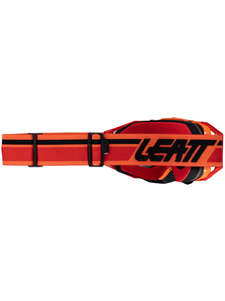 Gogle motocyklowe Leatt Velocity 6.5 Flame z przezroczystą szybą pomarańczowe