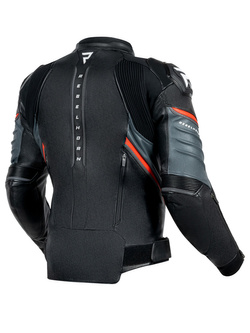 Kurtka motocyklowa skórzana Rebelhorn Veloce czarno-szaro-czerwona