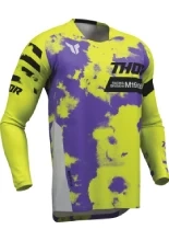 Bluza enduro Thor Launchmode Bleach szaro-żółta