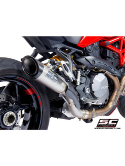 Tłumik SC-Project S1 Titanium + Carbon (Slip on) - Ducati Monster 1200 / S / R [17-21]