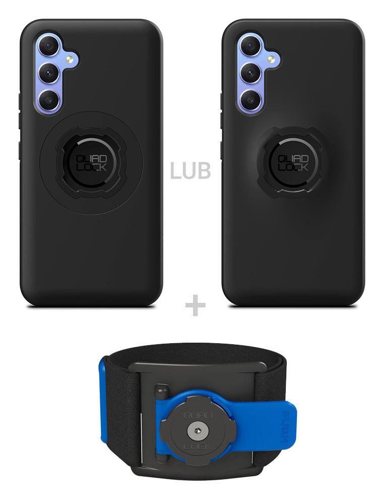 Zestaw do biegania: etui na telefon Samsung Galaxy A54 + opaska sportowa Quad Lock