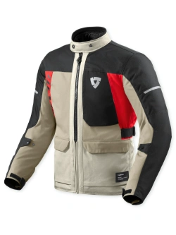 Kurtka motocyklowa tekstylna REV’IT! Convergent H2O brązowo-czerwona