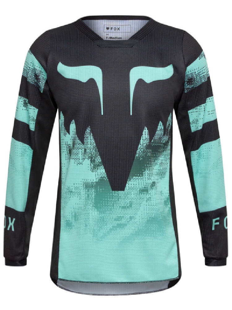 Bluza enduro dziecięca Fox 180 Kairos czarno-niebieska