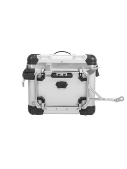 Zestaw: kufry boczne z anodowanego aluminium srebrne "And-S" Zega Evo + stelaże srebrne Touratech BMW R1250GS/ R1250GS Adventure/ R1200GS (13-)/ R1200GS Adventure (14-) (31+38L)