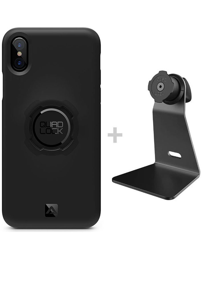 Zestaw na biurko: etui na telefon iPhone XS MAX + uchwyt Quad Lock