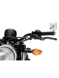 Lusterka PUIG Monaco do kierownic motocykli Aprilia / Ducati / Honda / Kawasaki / KTM / MV Agusta / Suzuki / Triumph / Yamaha (srebrne)