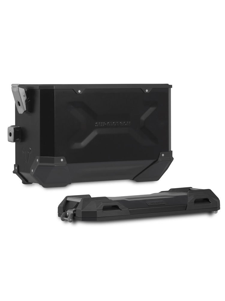 Zestaw: kufry boczne TRAX ADV + stelaże PRO Sw-Motech Honda NC750X/XD (20-) (pojemność: 2 x 37 L) czarne