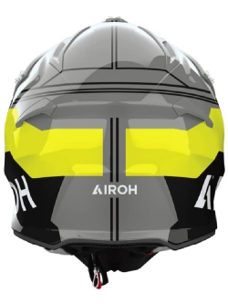 Kask enduro Airoh Aviator Ace 2 Fury czarno-szaro-żółty połysk