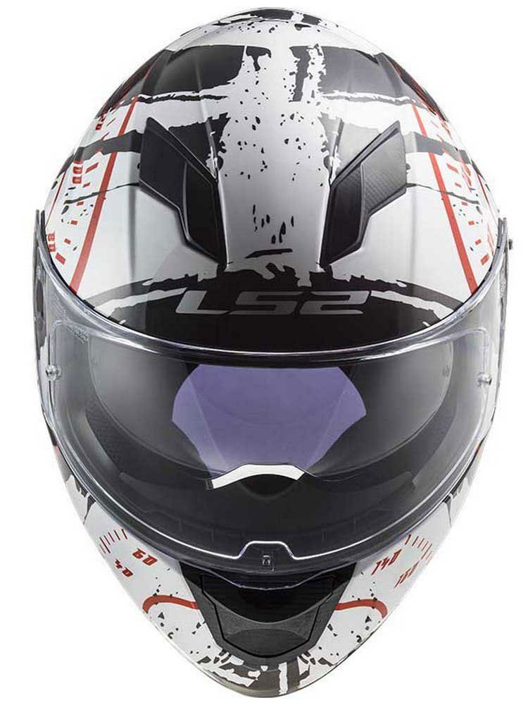 Kask integralny LS2 FF320 Stream Evo Tacho biało-czarno-czerwony