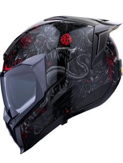 Kask integralny Icon Ultraflite MIPS Misanthrope czarno-czerwony