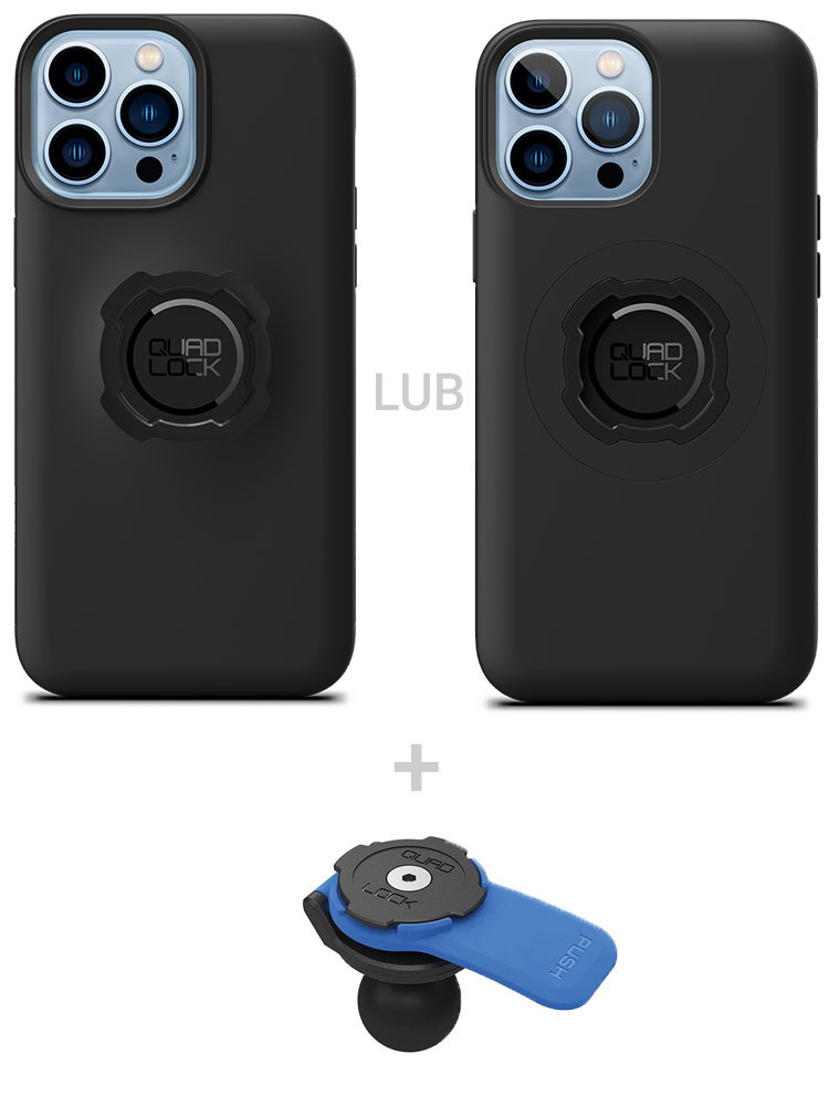 Zestaw: etui na telefon iPhone 13 Pro Max + uchwyt kulowy Quad Lock