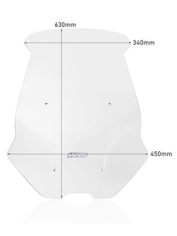 Szyba do skutera WRS Touring Honda ADV 350 (22-) przezroczysta