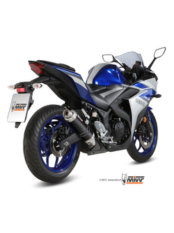 Tłumik motocyklowy Slip-On (GP) MIVV do Yamaha YZF 250 R25 / YZF-R3 (15-) carbon