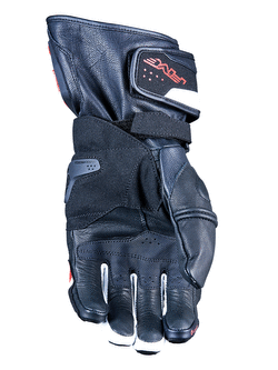 Rękawice motocyklowe skórzane Five RFX4 Evo czarno-biało-czerwone