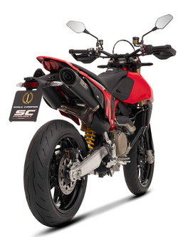 Tłumik motocyklowy podwójny SC-Project S1-C Ducati Hypermotard 698 Mono/RVE (24-) czarny mat