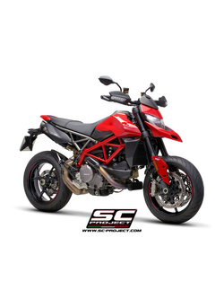 Podwójny tłumik SC-Project S1 Titanium / Matt black - Ducati Hypermotard 950 / RVE / SP [19-21]