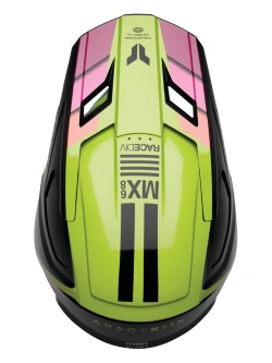 Kask enduro Thor Youth Fleet czarno-różowy-fluo