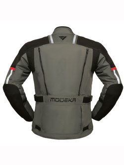 Kurtka motocyklowa tekstylna Modeka Raegis szaro-czarna