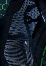 Osłona chłodnicy R&G aluminiowa do Kawasaki ZX-25R (20-)/ ZX-4R (23-) czarna