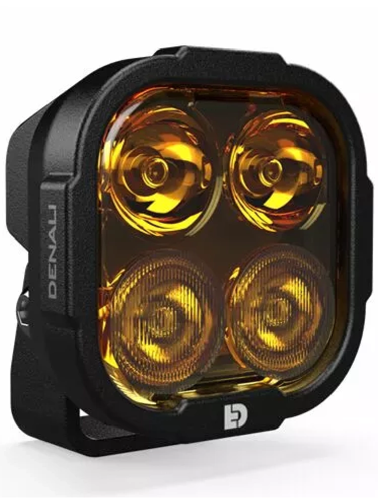 Światło drogowe Denali DL4 z technologią Datadim bursztynowe