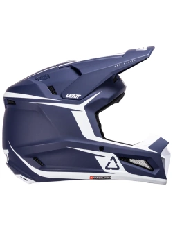 Kask dziecięcy enduro Leatt Moto 3.5 V25 z goglami czerwono-niebiesko-białymi