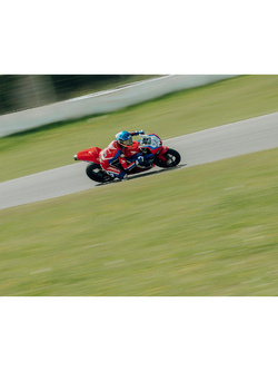 Kask integralny Shoei X-SPR PRO Marquez Dazzle TC-10 czerwono-niebieski