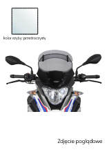 Szyba motocyklowa MRA Variotouringscreen "VT" BMW G 310 GS / Adventure Tourer [17-] przeźroczysta
