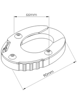 Poszerzenie stopki bocznej Puig do Kawasaki Ninja 400 (18-), Versys 650 (15-)