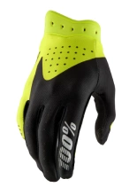 Rękawice cross 100% iTrack fluo-czarne