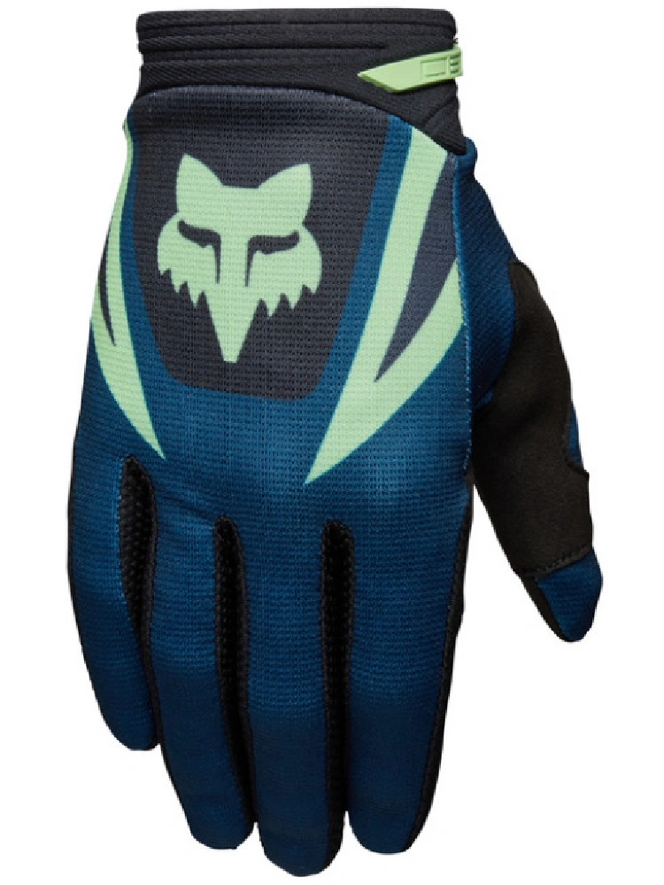 Rękawice cross Fox 180 Draft czarno-niebieskie